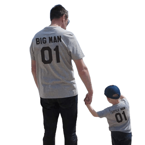 Father Son Cotton Short Sleeved T-Shirts Daddy And Baby Kids Family Outfits O Neck Woman Clothing Casual Boy Clothes - Sheseelady