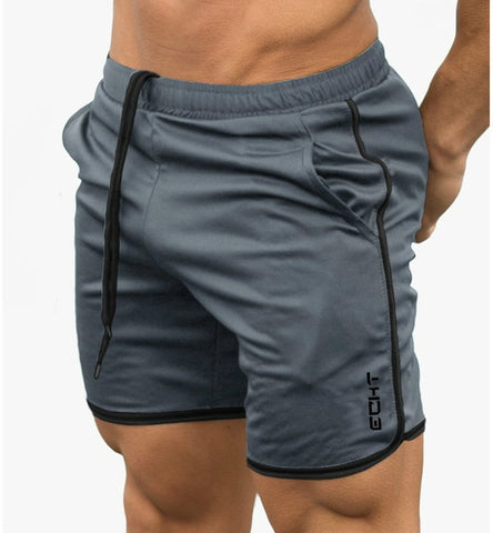 Novos calções de musculação masculinos de fitness masculino ginástica de verão malha respirável masculina