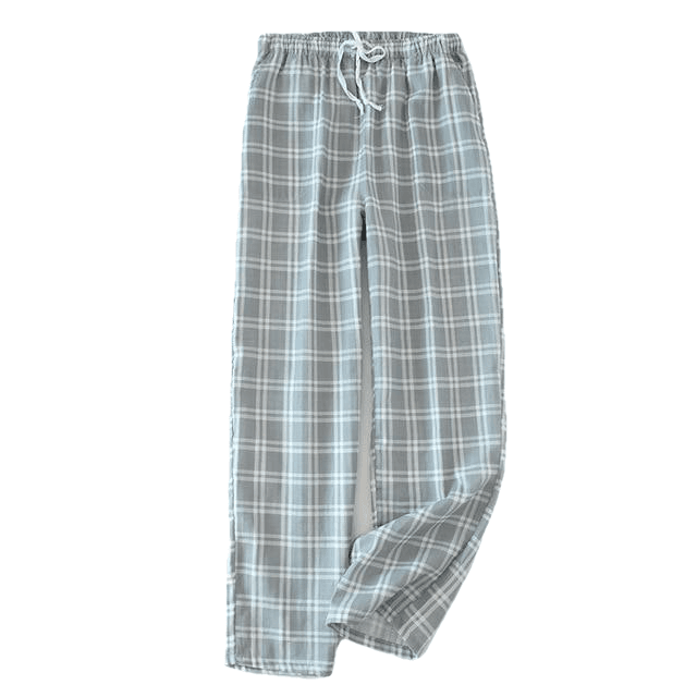 Pyjamas en pantalon de sommeil tricoté en coton pour hommes