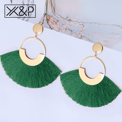 Big Tassel Drop Earrings For Women - Sheseelady