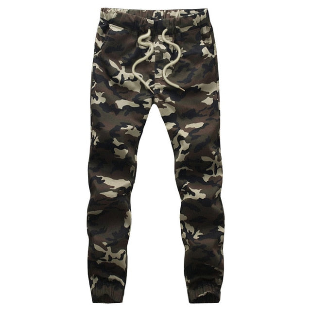 Cotton Mens Jogger Autumn Pencil Harem Pants Men Camouflage Military Pants Loose Comfortable Cargo Trousers Camo Jogger - Sheseelady