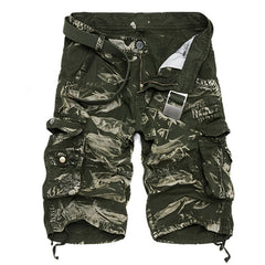 Cargo Shorts Men Cool Camouflage Summer Cotton Casual Men Short Pants Brand Clothing Comfortable Camo Men Cargo Shorts - Sheseelady