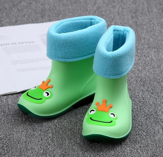 Chaussures pour enfants en caoutchouc antidérapant pour bébé imperméable à la pluie