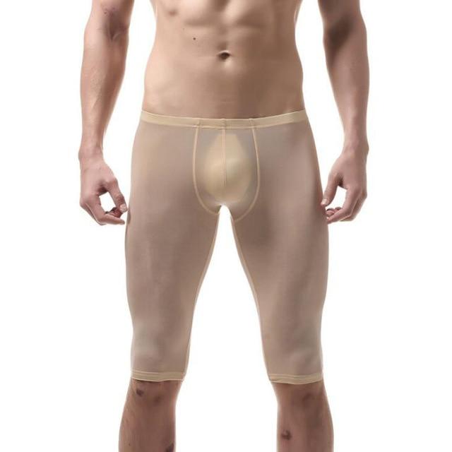 Men's Ultra-Thin Body Sculpting Sleep Pants-Men Sleepwear-Xinanduo-Khaki-M-Xinanduo