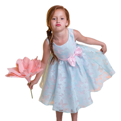 Fancy Butterfly Kids Wedding Flower Girls Dress - Sheseelady