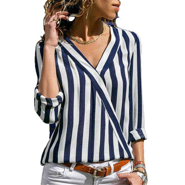 Shirt Long Sleeve V-Neck Shirts Casual Tops Blouse