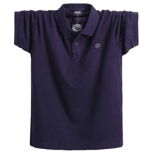 Camisa polo masculina de negócios casual de algodão puro