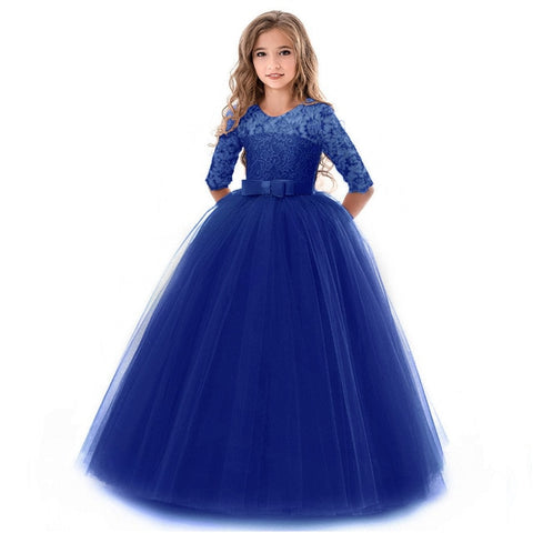 Long Evening Party Wedding Kids Dresses For Girls