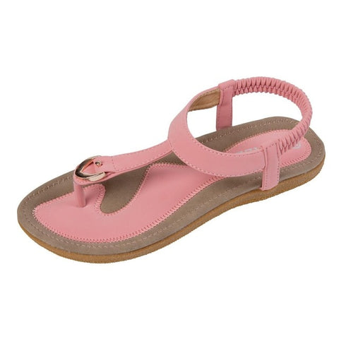 נשים חדשות סנדל עקב שטוח Sandalias Femininas קיץ נעליים יחידה מזדמנים קיץ סנדלי נעלי בית תחתונות רכות