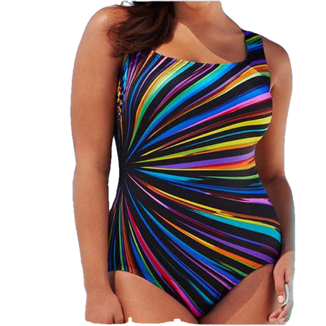 Sexy Female Body Closed Swimsuits Plus Size One Piece