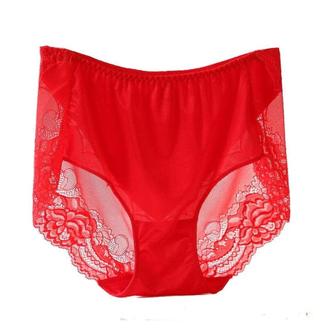 High Quality Sexy Women's Sheer Hight Waist Lace Panties