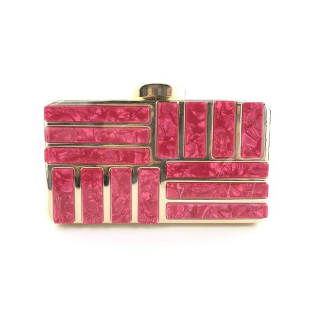 England Style Metallic Polyester Wallet Clutch Purse - Sheseelady