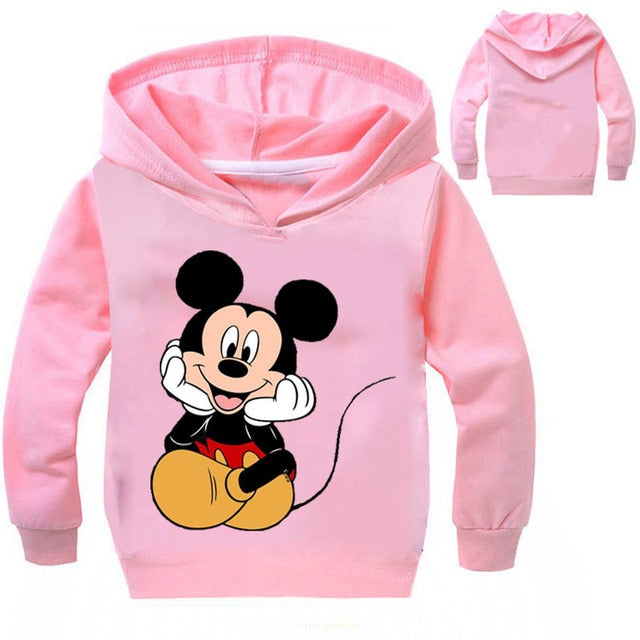 Child Sweatshirt Girls Hoodies Kids Cartoon Mickey Minne Printed Autumn Boys Hoodies Teenage Girl Clothing Vetement Enfant Fille - Sheseelady