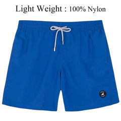 Stylish Sexy Men's Quick Dry Swim Shorts With Pockets & Mesh Lining Solid Color