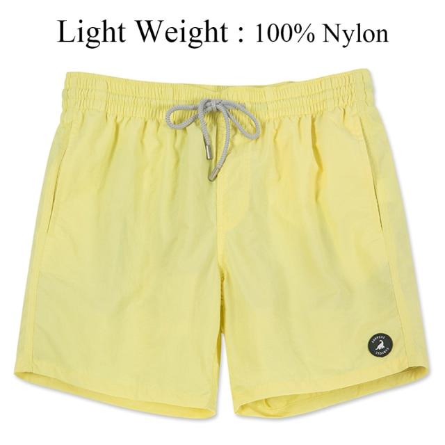 Stylish Sexy Men's Quick Dry Swim Shorts With Pockets & Mesh Lining Solid Color