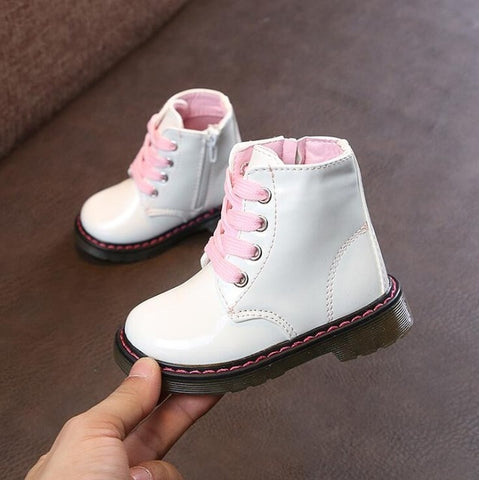 Winter Chic Ankle Length PU Snow Boots For Kids