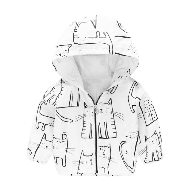 Cartoon Printed Hooded Jackets For Boys&Girls - Sheseelady