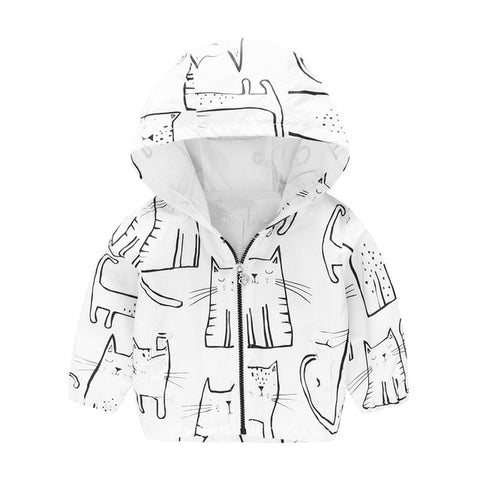 Cartoon Printed Hooded Jackets For Boys&Girls - Sheseelady