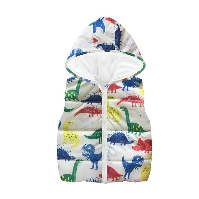 Cute Cartoon Printed Outerwear Vest &Coats For Kids - Sheseelady