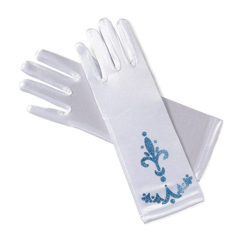 Long Finger Gloves Sequins Cosplay Printed para meninas