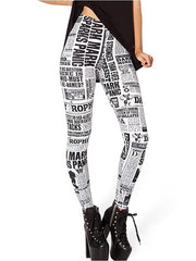 Weekend Yoga Print Stretchy Ankle-Length Comfort Women's Skinny Pants