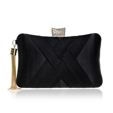 Classical Style Metal Tassel Lady Clutch Bag For Party - Sheseelady