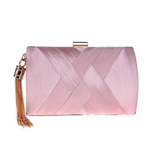 Classical Style Metal Tassel Lady Clutch Bag For Party - Sheseelady
