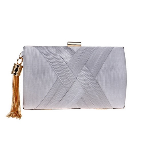 Classical Style Metal Tassel Lady Clutch Bag For Party - Sheseelady