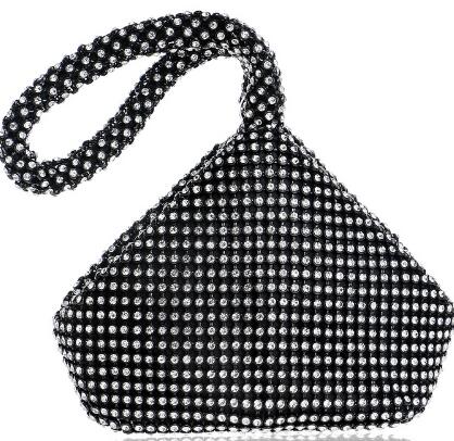 Fully Diamonds Cover Polyester Zipper Bag For New Year Gift - Sheseelady