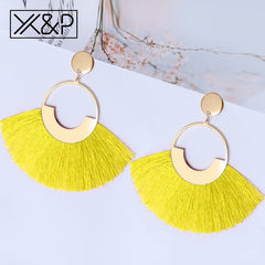 Big Tassel Drop Earrings For Women - Sheseelady