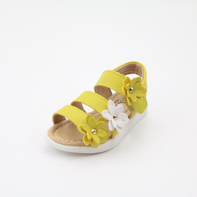 Children'S Shoes Summer New Kids Shoes Lovely Flower Shoes Fashion Girl Sandals Magic Baby Shoes For Kiad 21-36 - Sheseelady