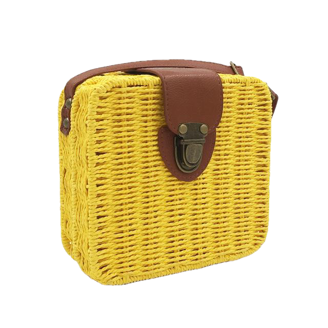 Hand-Woven Candy Color Women Straw Bag - Sheseelady