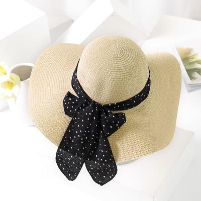 כובע שמש נשי קיץ חדש רצועת כלים קשת חוף פנמה כובעי כובע קש Chapeu Feminino Sombrero