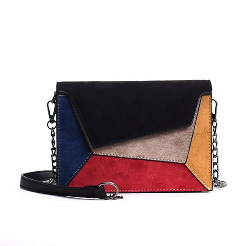 Fashion Quality Pu Leather Patchwork Messenger Criss-Cross Bag For Women - Sheseelady