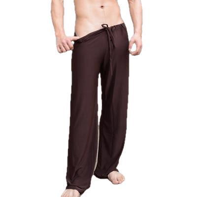Solid Color Sexy Men's Loose Viscose Lounge Pants/Tops