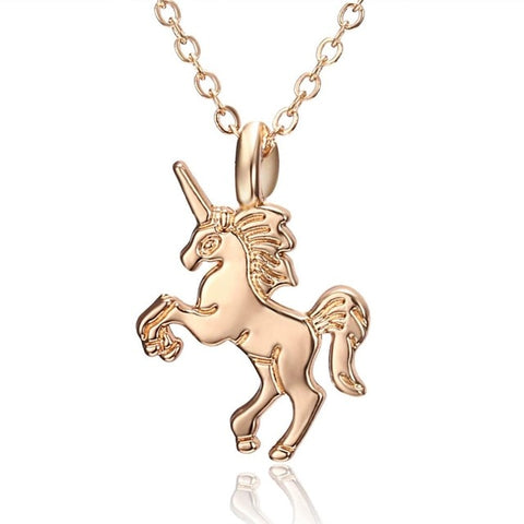 Collier pour filles enfants enfants émail dessin animé cheval bijoux accessoires femmes Animal collier pendentif fête