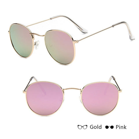 Lunettes de soleil miroir de luxe femmes / hommes marque lunettes de soleil dame lunettes de soleil rondes rue Beat Oculos De Sol Gafas