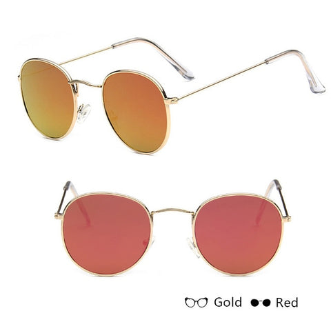 Luxury Mirror Sunglasses Women/Men Brand Designer Glasses Lady Round Sun Street Beat Oculos De Sol Gafas