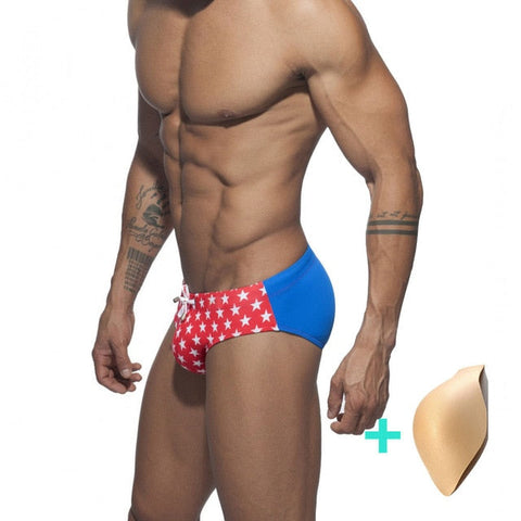 Briefs Star Low-Waist Sexy Man'E Swimwear