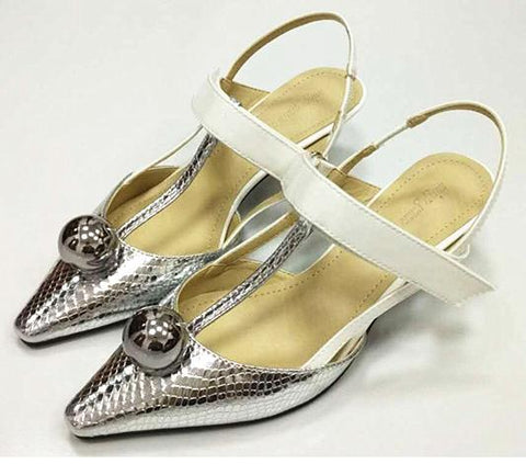 Fashion Sexy Female High Heels Round Ball Spell Color T-Shaped Pointed Head Women'S Shoes Pumps Tacones Mujer Obuv - Sheseelady