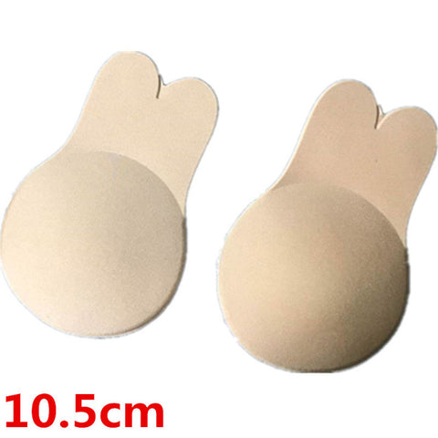 Sexy Strapless Self-Adhesive Silicone Front Closure Push Up Bra With Drawstring