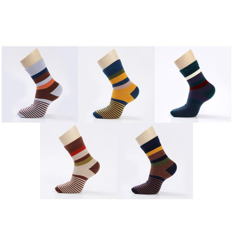 5 Pairs/Lot Combed Cotton Men'S Socks Compression Socks - Sheseelady