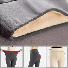 Ladies High Waist Casual Yoga Micro-elastic Ankle-Length Fleece Tights